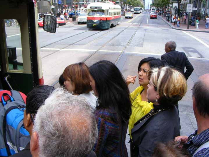 San Francisco MUNI Birmingham PCC streetcar 1077